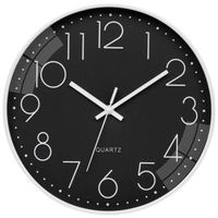 VINILITE Horloge Murale 30cm Design Moderne avec Movement à Quartz Silencieux et sans Tic-Tac Pendule Murale