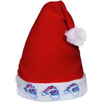 Bonnet de Noël lumineux - WM-57 - 3 têtes père Noël à LED clignotante - Rouge et blanc
