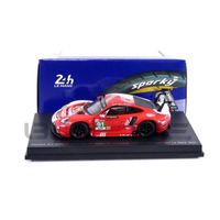 Voiture Miniature de Collection - SPARKY 1/64 - PORSCHE 911 RSR-19 - Le Mans 2020 - Red / White - Y222