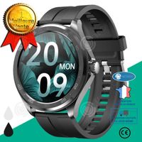 INN® Bracelet de sport Montre intelligente F10 à écran tactile complet, appel Bluetooth, surveillance de la météo, de la fréquence
