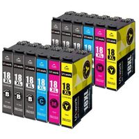 18XL Cartouches d'encre UNIWORK 12 Pack Compatible Epson 18/18XL Compatible Epson Expression Home XP-215 XP-322 XP-325 XP-305