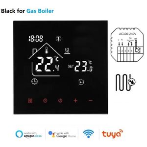 CHAUDIÈRE Chaudière à gaz BK-Tuya-Thermostat Intelligent WiFi pour Sol Chaud, Chauffage Électrique, Eau, Gaz, Microphon