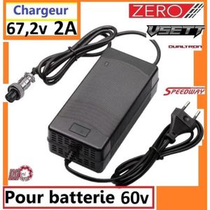 PIECES DETACHEES TROTTINETTE ELECTRIQUE Chargeur trottinette 67,2v 2A pour batterie 60v Ze