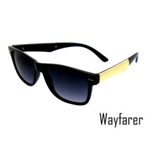 Retro Lunettes De Soleil Hommes Way farer noir mat