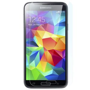 FILM PROTECT. TÉLÉPHONE Film pour Samsung Galaxy S5 / S5 New Verre Trempé 9H Protection Ecran Transparent