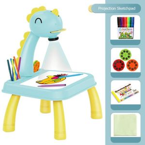 TABLE A DESSIN Dessin - Graphisme,Table de dessin artistique projecteur LED,jouets avec musique légère,planche de peinture multifonction - Type F
