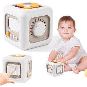 JOUET À TIRER Jouets Montessori Cadeau Pour Les,Cube D'Activité 