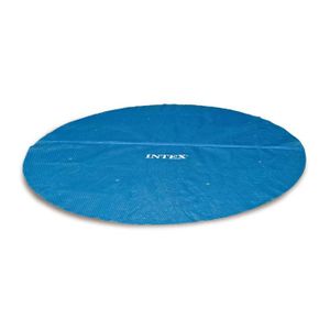 BÂCHE - COUVERTURE  Bâche à bulles INTEX pour piscine ronde de 3,66m de diamètre - 120 microns - Maintien de la chaleur