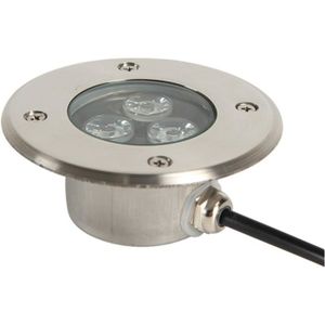 POT LUMINEUX encastrable LED extérieur,puissance de 3 watts, indice de protection IP68, matériau en acier inoxydable,lumière blanc chaud