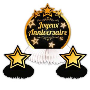 Centre De Table Joyeux Anniversaire Achat Vente Pas Cher