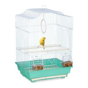 VOLIÈRE - CAGE OISEAU Cage à oiseaux avec perchoirs - 10030971-53