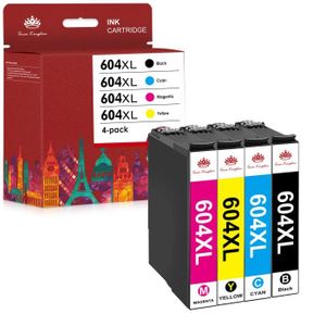 FGE Pack de 4 cartouches compatible pour Epson 604 / 604XL - Facil'Encre