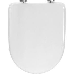 Wttfc Abattant WC Rectangulaire, Couvercle De Toilette en Duroplaste,  Fermeture en Douceur, Frein De Chute, Lunette WC Carrée,03F