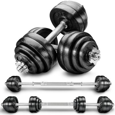 ScSPORTS® Jeu de Disques d'Haltères - 4 kg, Plaques 8 x 0,5 kg, 30/31