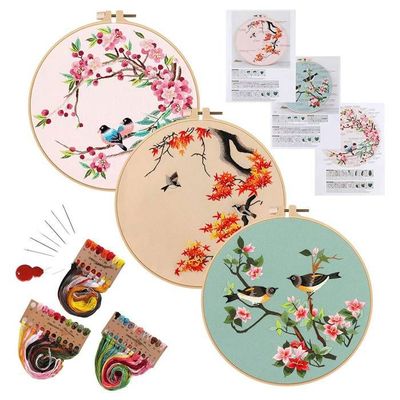 Kit Broderie Point De Croix 11CT - Toile Imprimée 40x50cm Avec Fils Et Aiguilles, Motif Camion Rétro, Parfait Débutants