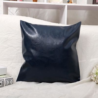 Housses De Coussin Simili Cuir Mandioo - Lot De 2 - 60x60 Cm - Motif écossais Marron - Fermeture Zip
