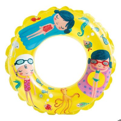 Bouée De Natation Transparente En PVC – Anneau Flottant Pour Adulte (40-80 Kg) – Piscine, Plage, Fête