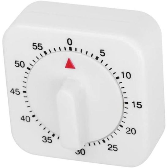 Lot De 2 Minuteurs Mécaniques De Cuisine - Cadran Gradué, Alarme Sonore, Pour Four Et Cuiseur Vapeur