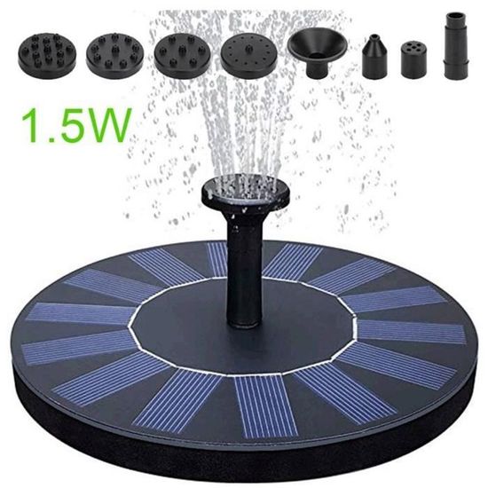 Kavolet Pompe Fontaine Solaire 2.5W Pour Jardin - Fontaine Oiseau Étang Extérieur Écologique