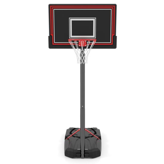Panier de Basket-Ball Hauteur Réglable 225-305 cm, Support de Basketball Mobile avec Panneau Incassable de 112 cm, Panneau Filet de Remplacement et Roues