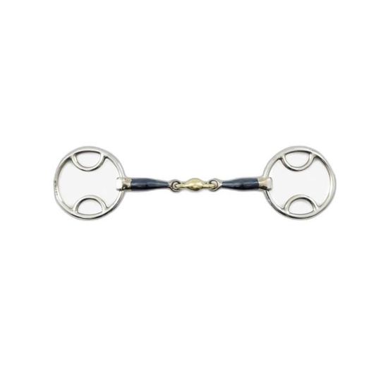 Mors De Filet Western En Acier Inoxydable - Snaffle Brisé Pivotant 5