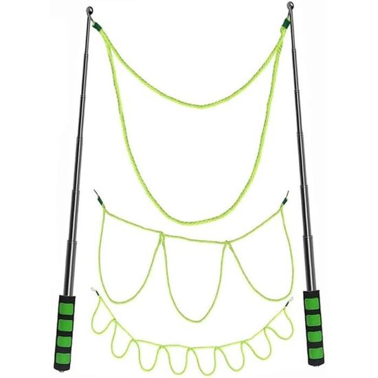 Mât à Drapeau Télescopique Portable En Acier Inoxydable 2.5m - Poignée éponge Antidérapante - Pour Guides Touristiques