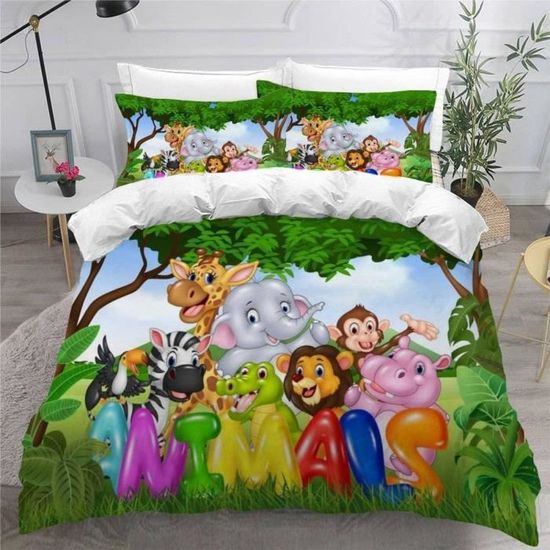 Poterie Grange Enfants Bio Silly Safari Berceau Drap Jungle