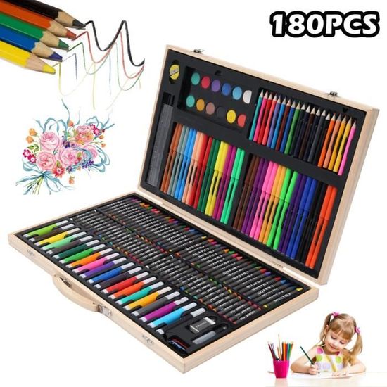Boîte Aquarelle YUTUY 48 Couleurs - Pinceaux Inclus - Portable, Idéale Débutants Et Enfants