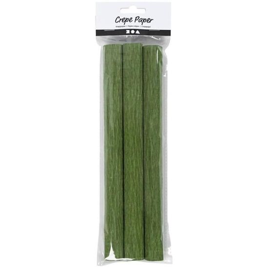 MegaCrea DIY - Feuille De Papier Crépon Vert 50x200 Cm - Loisir Créatif Et Décoration