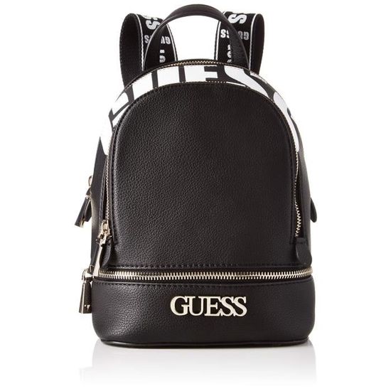 Guess Skye Backpack Sac Dos Femme Noir Black 9x26.5x20