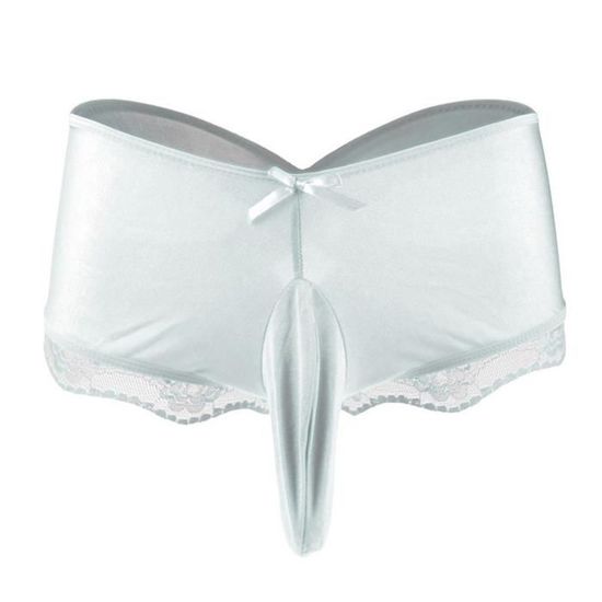 Slip Homme Blanc En Coton Doux - Shorty Confortable | Sous-vêtements Sexy