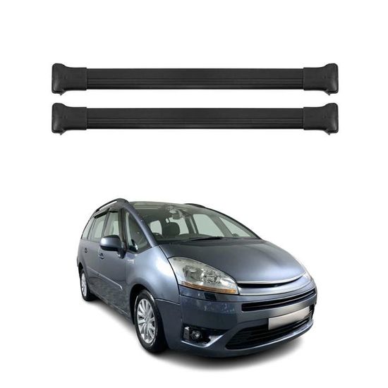 Barres De Toit Citroën C4 Picasso I (2006-2013) - Aluminium, Fixation Aérodynamique - Noir