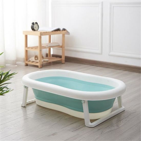 Baignoire Bebe Pliable Sur Pied Base Antiderapante Bleu Cdiscount Puericulture Eveil Bebe