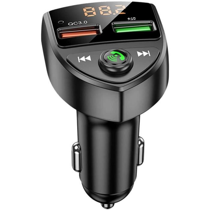 Nulaxy USB Transmetteur FM Bluetooth, Adaptateur Autoradio Bluetooth