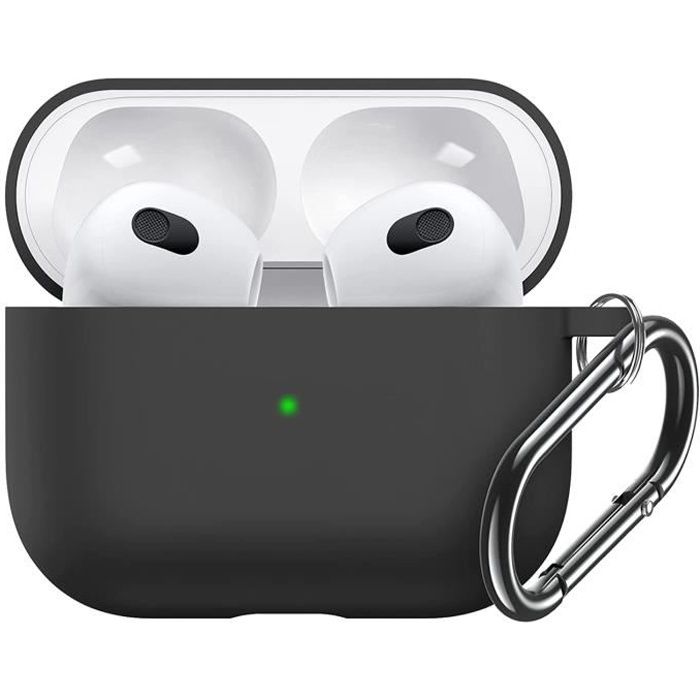 Housse Étui Coque de Protection en Silicone Noir pour Boitier Airpod 3 - Yuan Yuan