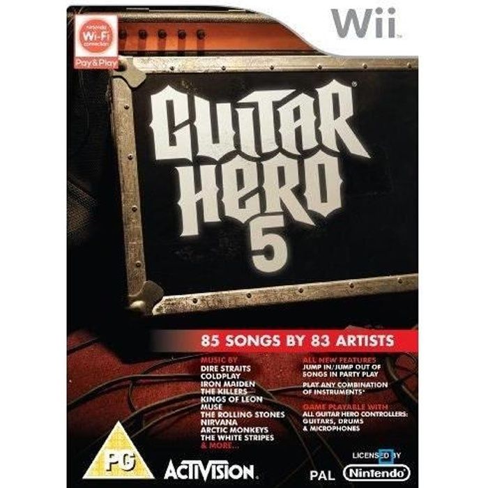 Deg Guitar Hero 5 / Jeu Console Nintendo Wii