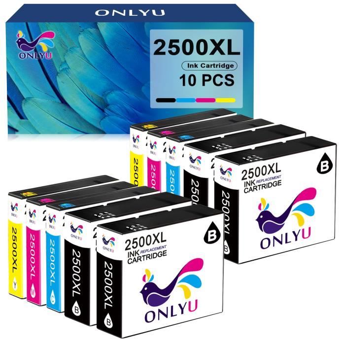 ONLYU PGI-2500XL PGI-2500 10 Cartouche d'encre pour Canon 2500XL pour ...