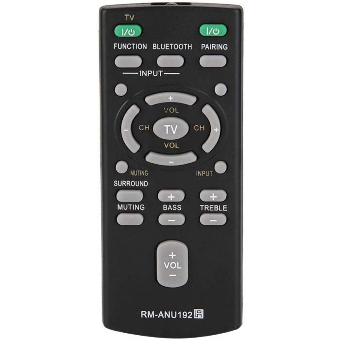 Barre de Son Télécommande, Télécommande Enceinte Universelle Intelligente pour Sony SACT60BT HTCT60BT SSWCT60. 2012