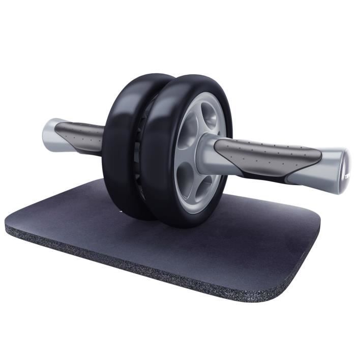 KYLIN SPORT Roue Abdominale AB Wheel Roller Pro de Fitness et Musculation de Corp-Appareil Abdominal avec Tapis Epais pour Genoux
