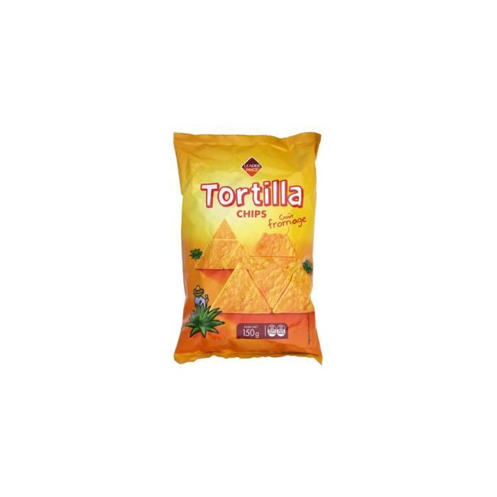 Chips Tortilla goût fromage - Leader Price - 150g