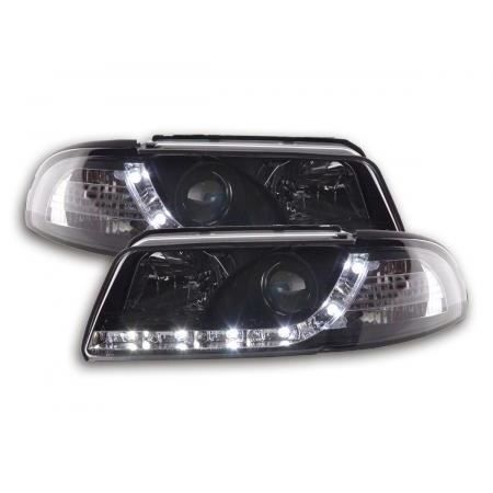 Paire de feux phares avant Audi A4 B5 de 1999 a 2001 Daylight Led Noir