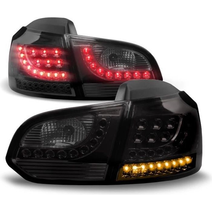 Feux arrière, LED, VW Golf 6 08-12, noir …