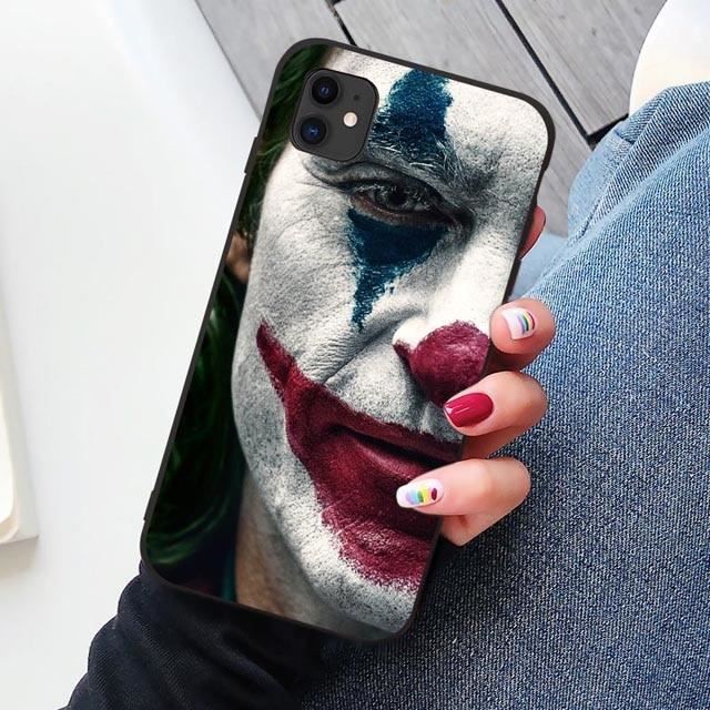 Noir 2019 Joker Joaquin Phoenix film caoutchouc souple en polyuréthane thermoplastique housse de téléphone pour iPho-YSSJKA147623