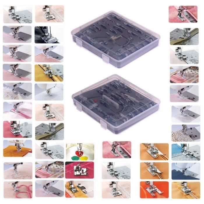 Pied-de-biche pour machine à coudre domestique - Accessoires de couture multifonction 52 - Combinaison de jeu de pied-de-bic Aa30940