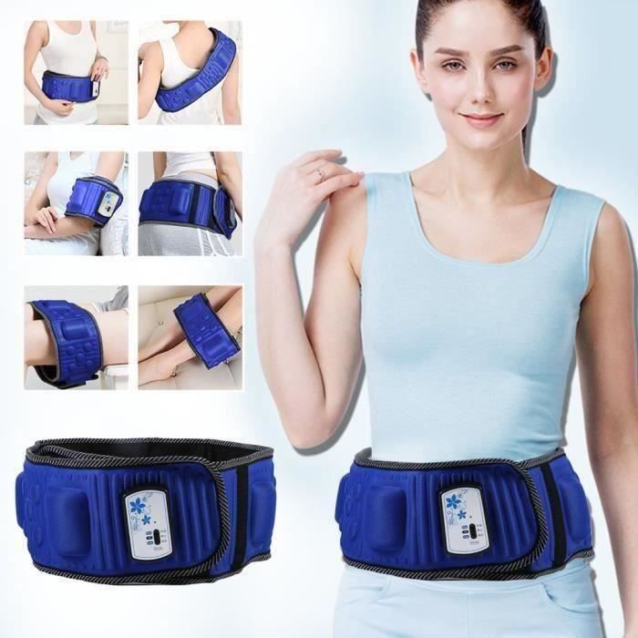 LESHP CEINTURE D'ELECTROSTIMULATION-Ceinture Gomincissante Vibrante Chauffante Professionnelle Vibro Shape Go62040