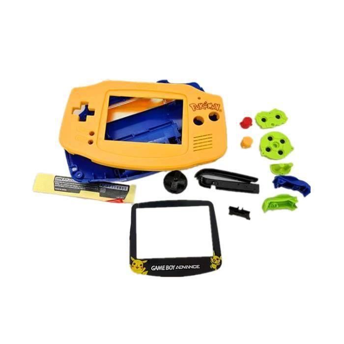 Compatible pour Nintendo GameBoy Advance GBA,Coque de console rigide kit de remplacement jaune FKT98