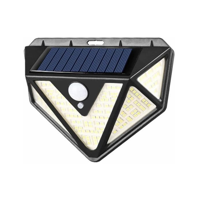 Ototon® Lampe Solaire Extérieur 166 LED Lumière IP65 Étanche avec Détecteur de Mouvement Applique Solaire Sécurité pour Jardin