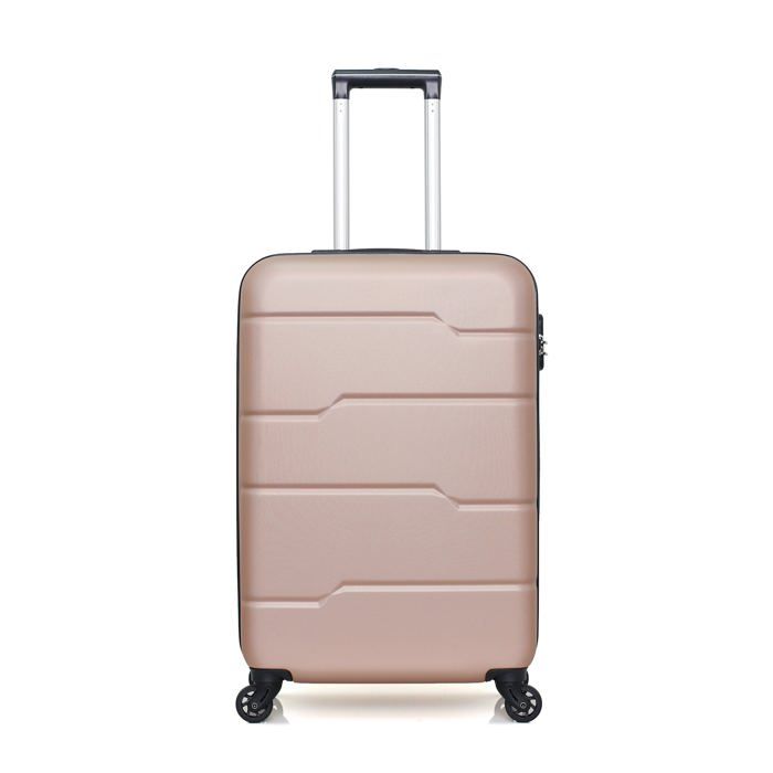 HERO – VALISE WEEK-END - ABS – 65cm – 4 roues – PAMIR – ROSE DORE