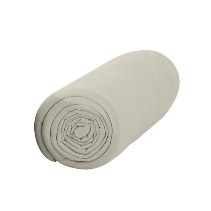 TODAY Drap housse 100% coton - 160 x 200 cm - Ivoire