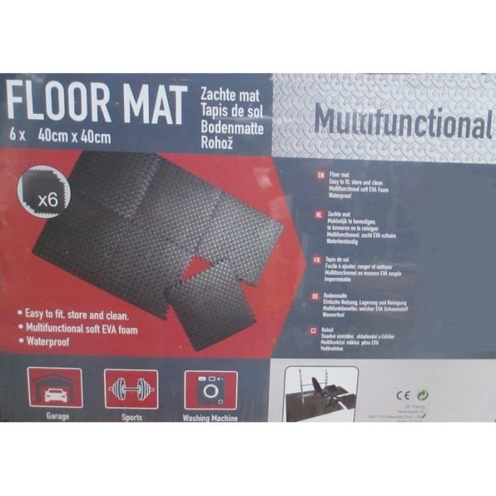 DALLES DE SOL TAPIS ANTI BRUIT VIBRATION PUZZLE AMORTISSANT ETANCHE SPORT